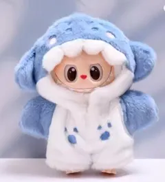 LABUBU POP MARTぬい服セット　サメ　水色