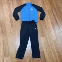 adidas ジャージ上下セット 青/黒
