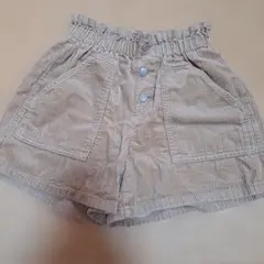 GU 半ズボン 150cm ベージュ コーデュロイ