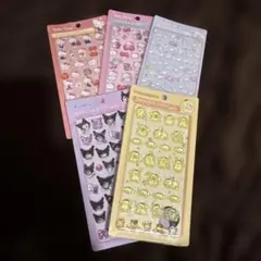 サンリオ ボンボンドロップシール 3Dシール ぷくぷくシート 立体シール