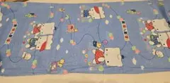 生地 布 どうぶつ ブルー 猫 ハギレ
