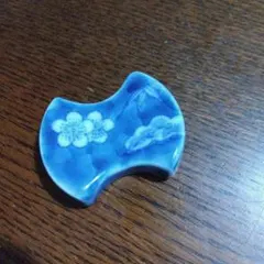 未使用保管品✨京焼 清水焼 雲泉 彩色流水 箸置き 単品✨加藤雲泉 箸置