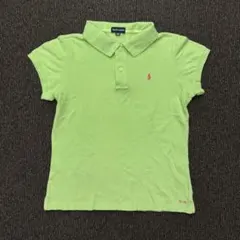 90sポロラルフローレン ポロシャツ ガールズ（レディースXS〜S） グリーン