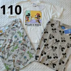 ミッキー＆ミニー Tシャツセット 110