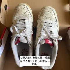 [中古]NIKE スニーカー ホワイト レッドのサムネイル