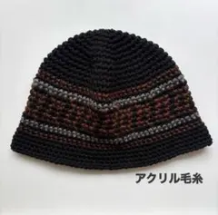 462クロシェハット　バケットハット　クラッシャーハット　帽子　ビーニー