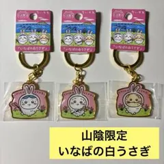 値下げ　ちいかわ 山陰限定 いなばの白うさぎ ご当地キーホルダー　ハチワレうさぎのサムネイル