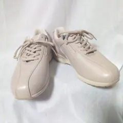 Mizuno ベージュ サイドジップスニーカー 23.5cmのサムネイル