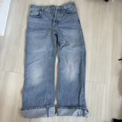 ZARA ライトブルー ストレートレッグデニム