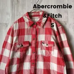 アバクロンビー&フィッチ アバクロ ネルシャツ チェック S 長袖 羽織り