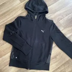 PUMA レディース S ブラック フルジップパーカー