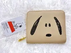 《新品・未使用・タグ付き》 PEANUTS スヌーピー♡ 二つ折り財布 ベージュ