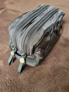 極美品‼️MONCLER ポーチ セカンドバッグ クラッチバッグ 黒 カモ柄