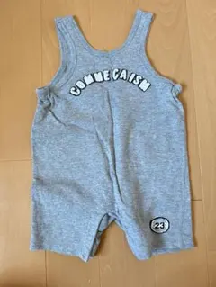 ベビー服 COMME CA ISM グレー ノースリーブロンパース 70 子供服