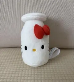 ハローキティ　マスコット　ハローキティこれくしょん　牛乳瓶