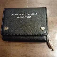 LOVETOXIC 三つ折り財布 ブラック