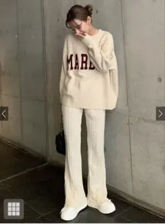 【即日！匿名配送】 GRL グレイル ロゴサガラ刺繍ニットトップス an1308