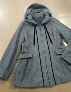 未使用級　スチェッソ　パーカーコートジャケット　裏ボア　グレー　ワールド