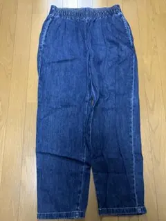 GU ワイドデニム　ブルー