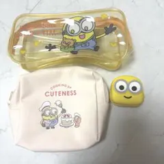 MINIONS Bob+Tim ミニオンズ ボブ＋ティム クリアポーチ 他