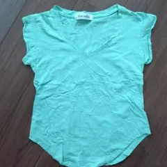 Zoe Jenko ミントグリーン Vネック Tシャツのサムネイル