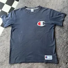 Champion ダークグレー Tシャツ Lサイズ　フェード古着