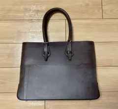 【新品未使用】万双（mansaw） ビジネストート ダークブラウンのサムネイル