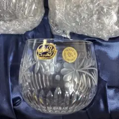 ボヘミア　クリスタル　コップ5客