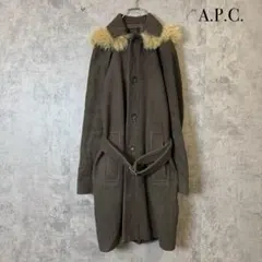 APC ステンカラーコート【36号】コート ブラウン 茶 アーペーセー 冬用