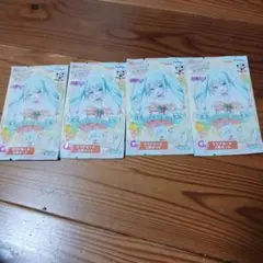 フリューくじ　初音ミク　Citrus MIKU G賞　クリアカード4点セット