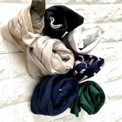 ズボン2点はgu❤️七分袖5点はベルメゾン✅90✨7点まとめ売り✨男の子❤️着替え‼️