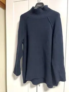 Demi-Luxe BEAMS - 美品 大人気 DemiLuxebeamsネイビー タートルネックセーター ニット 美品 大人気 DemiLuxebeamsネイビー タートルネックセーター ニット