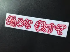煽るな ステッカー シール ドラレコ トラック 旧車 暴走族 軽バン 軽トラ 鳶