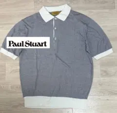 Paul Stuart ニットポロシャツ イングランド製 コットン100％のサムネイル
