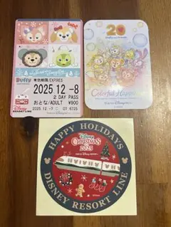 ディズニーリゾートライン切符・シール、ダッフィー&フレンズシール
