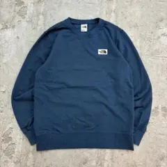 THE NORTH FACE　スウェット　M　ネイビー　ロゴ　古着　裏起毛
