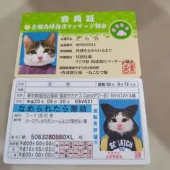 なめネコ免許証類のサムネイル