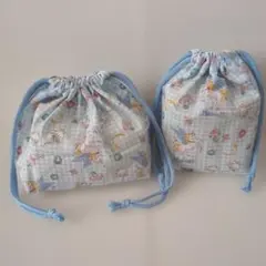お弁当袋とコップ袋*3228（ハンドメイド）