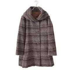 Blayais ヴライエ(L)ボリューム襟 ブークレー Aライン コート