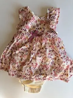 【petit main】花柄ロンパース 80サイズ