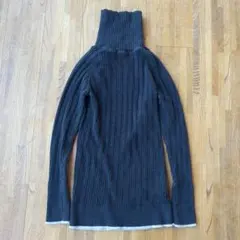 タートルネック グレー ニット