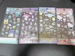 新品　未開封　サンリオキャラクターズ　クリアキャンディシール　4枚セット