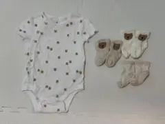 babyGap ロンパース 靴下　セット くまけつ