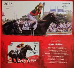 2025 日本ダービー　クロワデュノール　QUOカード　使用済み　当選品　非売品