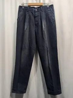 ドルチェ&ガッバーナ 千鳥柄 ワンタック デニムスラックスパンツ 44 