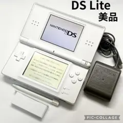 【美品☆】ニンテンドー DS Lite クリスタルホワイト 充電器 動作確認済み