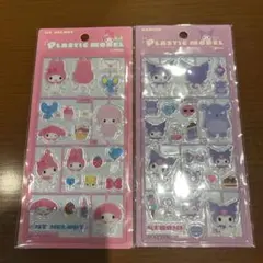 【正規品】プラスチックモデル風シール　マイメロディ　クロミ