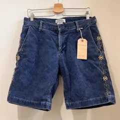 レミレリーフ B'2nd別注 コーデュロイ ショートパンツ M インディゴ 美品のサムネイル