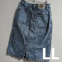 BRAPPERS　ケミカルウォッシュデニムスカート　LLのサムネイル