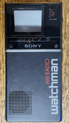 【ジャンク】Sony Watchman モノクロ携帯テレビ
